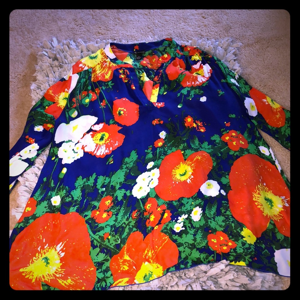 New Directions Floral Print Blouse, size 3X